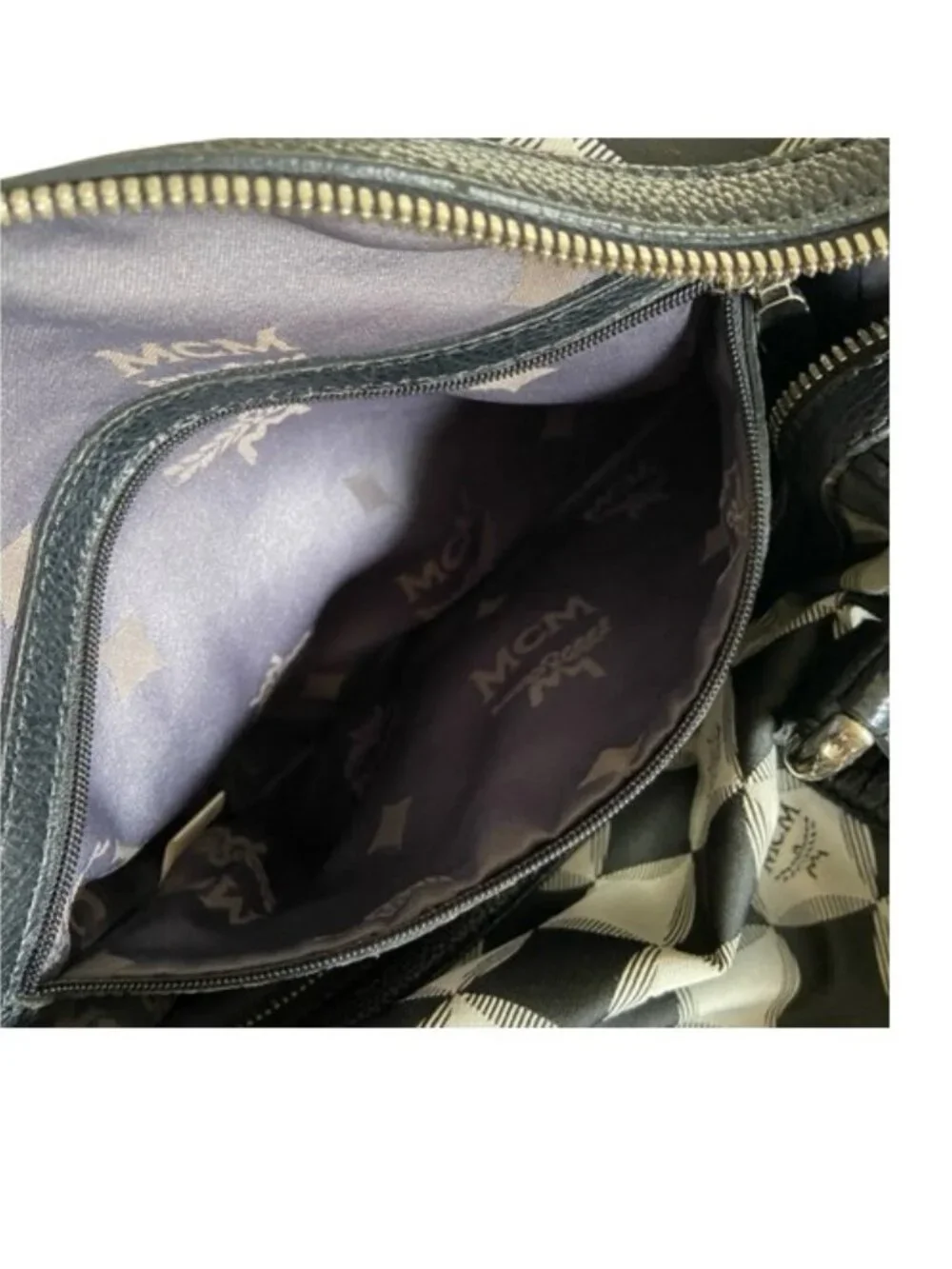 Rare MCM Limited Edition Vintage Diamond Monogram Large Bowling/Travel Bag